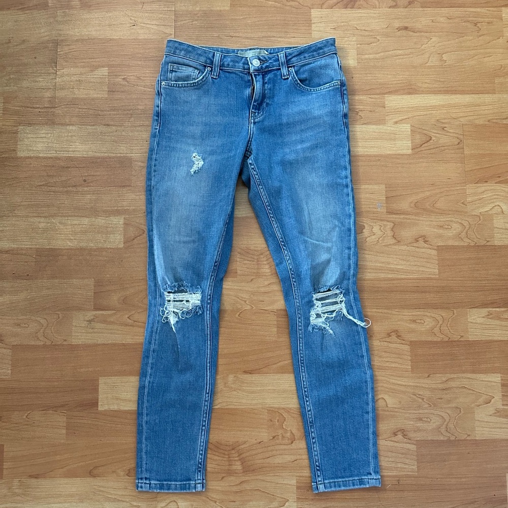 Top shop light wash denim jeans